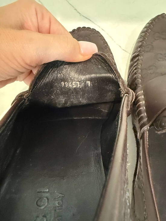 Gucci Brown Embossed GG Leather Penny Loafers main image 10